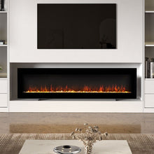 Load image into Gallery viewer, 40/50/60/70/80 Inch Electric Fireplace 9 Colour LED Flame Effect Heater With Remote Control Freestanding Fireplaces Living and Home 60 Inches Version B 
