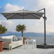 Load image into Gallery viewer, Grey 2.5m Cantilever Parasol with Base for Garden Parasols Living and Home 
