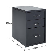 Load image into Gallery viewer, Office Filing Cabinet 3/4/5/6/8Drawers Metal White Chest Storage Unit Wheels Cabinet Living and Home 
