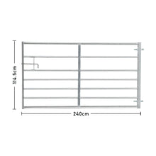 Load image into Gallery viewer, Durable Galvanized Metal Field Farm Gate Farm Gates Living and Home 8FT/2.4M 
