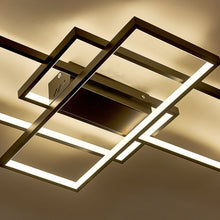 Load image into Gallery viewer, Modern LED Ceiling Light with 3 Black Rectangle Lampshades Ceiling Light Living and Home 
