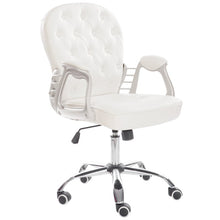 Load image into Gallery viewer, Faux Leather Chesterfield Office Chair with Chrome Base Office Chair Living and Home 
