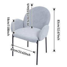 Load image into Gallery viewer, 2Pcs Upholstered Dining Chairs with Armrest
