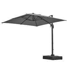 Load image into Gallery viewer, Grey 2.5m Cantilever Parasol with Base for Garden Parasols Living and Home 
