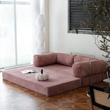 Load image into Gallery viewer, Cottonfy Teddy Corduroy Modular Detachable Sofa Bed Cottonfy UK 
