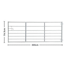 Load image into Gallery viewer, Durable Galvanized Metal Field Farm Gate Farm Gates Living and Home 10FT/3M 
