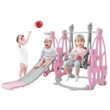 Load image into Gallery viewer, 3 in 1 Kids Swing and Slide Set Toddler Climber Playset Swing &amp; Slide Living and Home 
