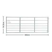 Load image into Gallery viewer, Durable Galvanized Metal Field Farm Gate Farm Gates Living and Home 12FT/3.6M 
