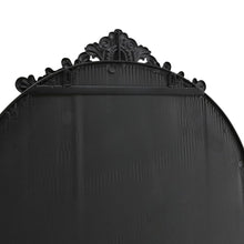 Load image into Gallery viewer, 180cm H Vintage Black Carved Arched Mirror Wall Mirrors Living and Home 
