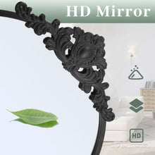 Load image into Gallery viewer, 180cm H Vintage Black Carved Arched Mirror Wall Mirrors Living and Home 

