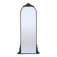 Load image into Gallery viewer, 180cm H Vintage Black Carved Arched Mirror Wall Mirrors Living and Home 
