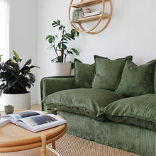 Load image into Gallery viewer, Cottonfy Corduroy Padded Upholstery Cloud Sofa for Small Apartment Cottonfy UK 
