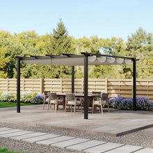 Load image into Gallery viewer, 13x13ft Aluminium Pergola with Retractable Roof
