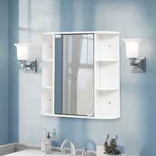Load image into Gallery viewer, Bathroom Mirror Cabinets Wall Mounted One Door Storage Shelves Furniture White Bathroom Mirrors Living and Home 
