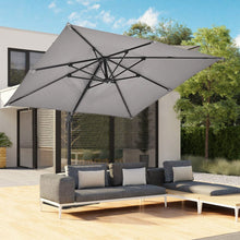 Load image into Gallery viewer, Grey 2.5m Cantilever Parasol with Base for Garden Parasols Living and Home 
