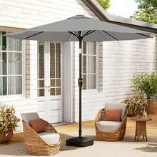 Load image into Gallery viewer, Large Solar Powered LED Patio Umbrella for Outdoor Garden Patio with Base, LG0930LG0455
