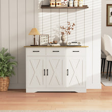 Load image into Gallery viewer, 3-Door Wooden Sideboard with 3 Drawers
