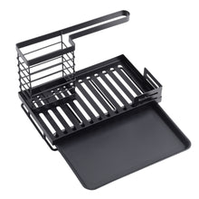 Load image into Gallery viewer, Black Steel Kitchen Sink Caddy Organizer
