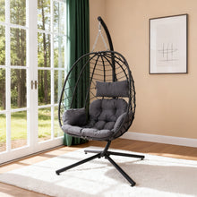 Load image into Gallery viewer, Egg-Shaped Hanging Chair with Soft Cushion &amp; Headrest
