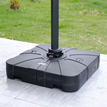 Load image into Gallery viewer, Grey 2.5m Cantilever Parasol with Base for Garden Parasols Living and Home Light Grey with Square Base A 
