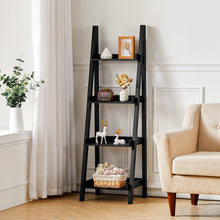 Load image into Gallery viewer, 4-Tier Wooden Display Ladder Shelf for Home
