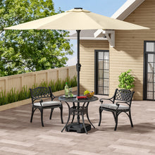 Load image into Gallery viewer, Set of 2 Cast Aluminium Garden Chairs
