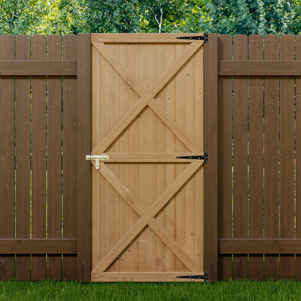 Garden Flat Top Pine Wood Gate Kit