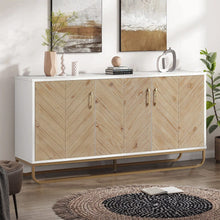 Load image into Gallery viewer, Modern Wooden Three Doors Side Cabinet Living and Home 
