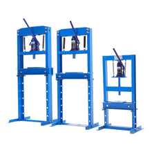 Load image into Gallery viewer, 6/12/20Ton Blue Hydraulic Shop Press with Press Plates Workshop Presses Living and Home 
