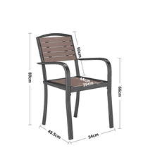 Load image into Gallery viewer, Garden Dining Armchair with Metal Legs Set of 2/4 Patio Side Chairs Living and Home 
