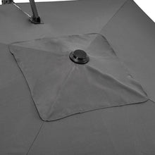 Load image into Gallery viewer, Grey 2.5m Cantilever Parasol with Base for Garden Parasols Living and Home 
