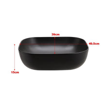 Load image into Gallery viewer, Ceramic Sink with Matte Black Finish for Bathroom Bathroom Sinks Living and Home 
