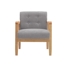 Load image into Gallery viewer, Wooden Armchair Upholstered Occasional Chair Lounge Chairs Living and Home 
