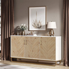 Load image into Gallery viewer, Modern Wooden Three Doors Side Cabinet Living and Home 
