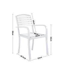 Load image into Gallery viewer, Garden Dining Armchair with Metal Legs Set of 2/4 Patio Side Chairs Living and Home 
