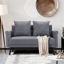 Load image into Gallery viewer, 54inch Modern Fabric Sofa 2 Seat with 2 Pillows 2 Seater Sofas Living and Home 
