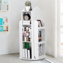 Load image into Gallery viewer, Kids&#39; House Frame Rotating Bookshelf
