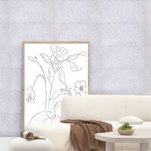 Load image into Gallery viewer, 10pcs Peel and Stick White Marble Wall Sticker
