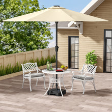 Load image into Gallery viewer, Set of 2 Cast Aluminium Garden Chairs
