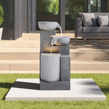 Load image into Gallery viewer, Outdoor Water Fountain Rockery Decor Solar Powered
