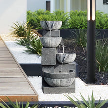 Load image into Gallery viewer, Outdoor Solar Power Garden Water Feature Fountain Rockery Decor
