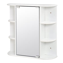 Load image into Gallery viewer, Bathroom Mirror Cabinets Wall Mounted One Door Storage Shelves Furniture White Bathroom Mirrors Living and Home 
