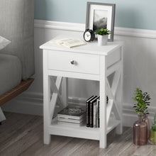 Load image into Gallery viewer, Wooden One Drawer Bedside Table
