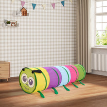 Load image into Gallery viewer, 6FT Caterpillar Crawl Play Tunnel Pop-up for Kids Multicoloured
