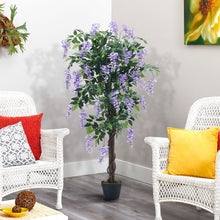 Load image into Gallery viewer, Artificial Greenery Flowering Tree Potted Plant 150cm High Artificial Plants Living and Home 
