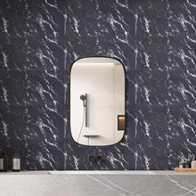 Load image into Gallery viewer, 10pcs Peel and Stick Black Marble Wall Sticker
