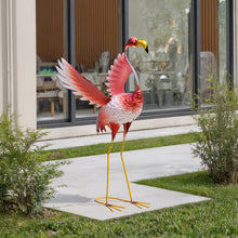 Load image into Gallery viewer, Metal Flamingo Garden Statue Decoration Ornament
