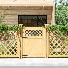 Load image into Gallery viewer, Rhombus Garden Wood Fence Gate
