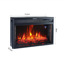 Load image into Gallery viewer, 28Inch 2kw Electric Fireplace Wall Mounted Insert Electric Fire with WIFI Control Fireplaces Living and Home 
