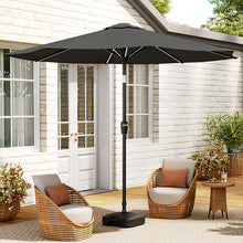 Load image into Gallery viewer, Large Solar Powered LED Patio Umbrella for Outdoor Garden Patio with Base
